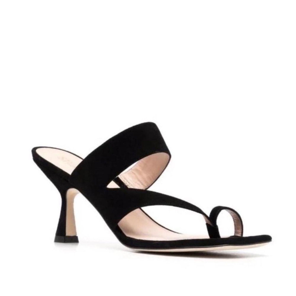 Stuart Weitzman Black Lyla 75 Sandal